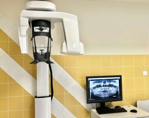 Skaner CBCT z aparatem do zdjęć pantomograficznych w PP Dent